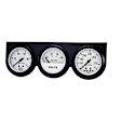 2328 Autogauge Series Gauge Console, Oilp/Wtmp/Volt, 2 5/8in. 100Psi/280f/16V, Wht Dial, Blk Bzl.