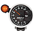 233904 Autogage Series Gauge, Tachometer, 5in. 10K Rpm, Pedestal W/ Ext. Shift-Lite, Black.
