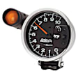 233904 Autogage Series Gauge, Tachometer, 5in. 10K Rpm, Pedestal W/ Ext. Shift-Lite, Black.
