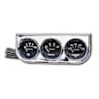 2349 Autogauge Series Gauge Console, Oilp/Wtmp/Volt, 2in. 100Psi/280f/16V, Blk Dial, Chrome Bzl.