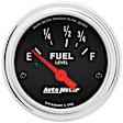 2515 Traditional Chrome Series Gauge, Fuel Level, 2 1/16in. 73olme To 10olmf, Electric