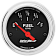 2517 Traditional Chrome Series Gauge, Fuel Level, 2 1/16in. 0olme To 30olmf, Electric