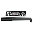 2907-01 American Muscle Direct Fit Dash Kit, (3 3/8in. X2, 2 1/16in. X4), Dodge Charger 68-70.