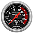 3328 Sport-Comp Series Gauge, Nitrous Pressure, 2 1/16in. 2000Psi, Mechanical.