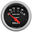 3391 Sport-Comp Series Gauge, Voltmeter, 2 1/16in. 18V, Electric