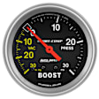 3403 Sport-Comp Series Gauge, Vac/Boost, 2 5/8in. 30Inhg-30Psi, Mechanical.