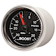 3807 GS Series Gauge, Vac/Boost, 2 1/16in. 30Inhg-20Psi, Mechanical.