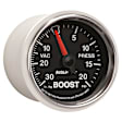 3807 GS Series Gauge, Vac/Boost, 2 1/16in. 30Inhg-20Psi, Mechanical.