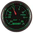 3807 GS Series Gauge, Vac/Boost, 2 1/16in. 30Inhg-20Psi, Mechanical.