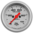 4353 Ultra-Lite Series Gauge, Oil Pressure, 2 1/16in. 100Psi, Digital Stepper Motor.