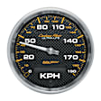 4787-M Carbon Fiber Series Gauge, Speedometer, 3 3/8in. 190Km/H, Electric Programmable.