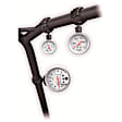 48000 Gauge Mount, Roll Pod For 1.5in. Roll Cage, Fits 2 1/16in. Gauge, Black