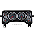 5381 Gauge Mount, Direct Fit Dash Panel, 6 Gauge (3 3/8in. X2, 2 1/16in. X4), Jeep Tj/Xj