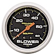 5403 Pro-Comp Series Gauge, Blower Press, 2 5/8in. 60Psi, Liquid Filled Mech W/Peak Mem.