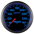 5658 Elite Gauge, Trans Temp, 2 1/16in. 260f, Stepper Motor W/Peak & Warn.