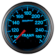 5658 Elite Gauge, Trans Temp, 2 1/16in. 260f, Stepper Motor W/Peak & Warn.
