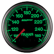 5658 Elite Gauge, Trans Temp, 2 1/16in. 260f, Stepper Motor W/Peak & Warn.
