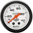 5712 Phantom Series Gauge, Fuel Pressure, 2 1/16in. 100Psi, Mechanical.