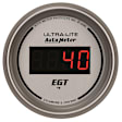 6545 Ultra-Lite Series Gauge, Pyrometer (Egt), 2 1/16in. 1600f, Digital, Silver Dial W/ Red Led.