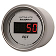 6545 Ultra-Lite Series Gauge, Pyrometer (Egt), 2 1/16in. 1600f, Digital, Silver Dial W/ Red Led.
