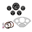 7033-OTB Direct Fit Dash Kit, Chevy Car 55-56, Mph/Fuel/Oilp/Wtmp/Bat, Otb