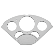 7033 Dash Panel, Chevy Car 55-56, 1 X 3-1/8in. & 4 X 2-1/16in. Sr Bezel, Billet