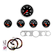 7035-DB Direct Fit Dash Kit, Mustang 65-66, Mph/Fuel/Oilp/Wtmp/Bat, Db