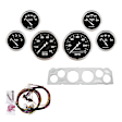 7043-OTB Direct Fit Dash Kit, Chevy Truck 64-66, Tach/Mph/Fuel/Oilp/Wtmp/Volt, Otb