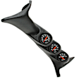 7072 Z-Series Diesel Gauge Kit, A-Pillar, Ford 99-07, Boost/Egt/Trans, 35Psi/1600f/250f.