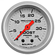 7074 Ultra-Lite Diesel Gauge Kit, A-Pillar, Ford 99-07, Boost/Egt, 35Psi/1,600f.