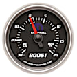 880012 Mopar Series Gauge, Vac/Boost, 2 1/16in. 30Inhg-20Psi, Mechanical, Black