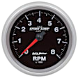 880829 Sport-Comp II Series Gauge, Tachometer, 3 3/8in. 8K Rpm, Spn 190.