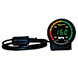 9105 Ecometer II Gauge, Fuel Economy, 2in. Rpm/Mph/Inst & Avg Mpg, Digital, Obdii.