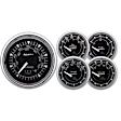 9708 Chrono Series Gauge Kit, 5 Pc. 3 3/8in. & 2 1/16in. Elec. Speedometer, Chrome.
