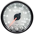 P32022 Spek Series Gauge, Nitrous Press, 2 1/16in. 1600Psi, Stepper Motor W/Pk & Wrn, Slvr/Blk.