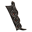 P73020 Spek Diesel Gauge Kit, A-Pillr, Gm 01-07, Bst/Egt/Trans, 35Psi/2Kf/300f, Blk.