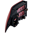 Passenger Side Tail Light, without Bulb, Halogen, Red Lens, Base Model
