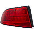 Driver Side Tail Light, without Bulb, Halogen, Red Lens, Base Model