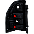 Passenger Side Tail Light, without Bulb, Halogen, Clear and Red Lens