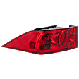 2004 Acura TSX - Driver Side, Outer Halogen Tail Light, Without bulb(s), Mounts on Body, OE Replacement