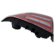 Driver Side Tail Light, without Bulb, Halogen, Clear and Red Lens, Base Model