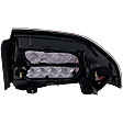 Driver Side Tail Light, without Bulb, Halogen, Clear and Red Lens, Base Model