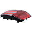 Driver Side Tail Light, without Bulb, Halogen, Clear and Red Lens, Base Model