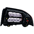 Driver Side Tail Light, without Bulb, Halogen, Clear and Red Lens, Base Model