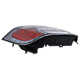 Passenger Side Tail Light, without Bulb, Halogen, Red Lens, Type-S Model