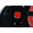 Passenger Side Tail Light, without Bulb, Halogen, Red Lens, Type-S Model