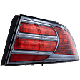 Passenger Side Tail Light, without Bulb, Halogen, Red Lens, Type-S Model