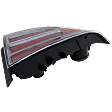 Passenger Side Tail Light, without Bulb, Halogen, Red Lens, Type-S Model