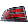 Driver Side Tail Light, without Bulb, Halogen, Red Lens, Type S Model