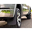 E004003209 Front or Rear, Driver and Passenger Side Mud Flaps, Black, Rubber
